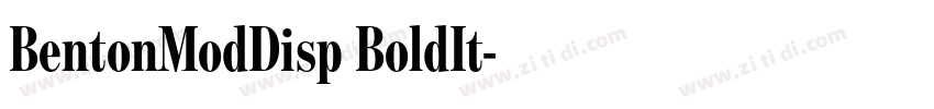 BentonModDisp BoldIt字体转换 BentonModDisp BoldIt字体转换